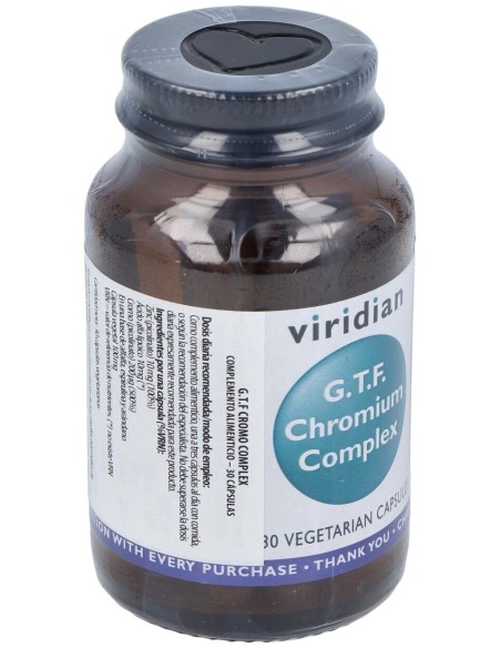 Viridian Complejo De Cromo G.T.F 30Cáps