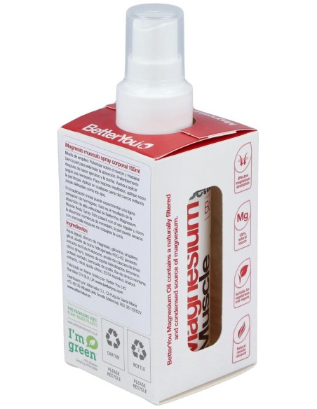 Betteryou Magnesio Musculo Spray Corporal 100Ml