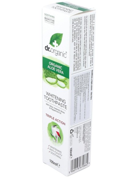 Pasta De Dientes Aloe Vera Organico 100Ml.
