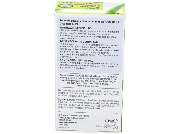 Bioactive Organic Tea Tree Solución Para Uñas...