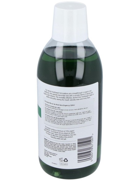 Enjuague Bucal Aloe Vera Organico 500Ml.