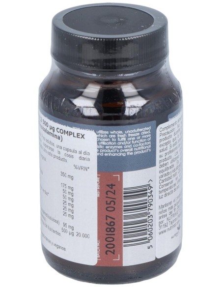 Terranova Vitamina B12 500 Ui Complex (Metilcobalamina) 50 Cápsulas