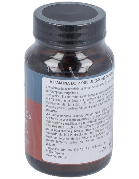 Vitamina D3 2000Ui 50Vcaps.