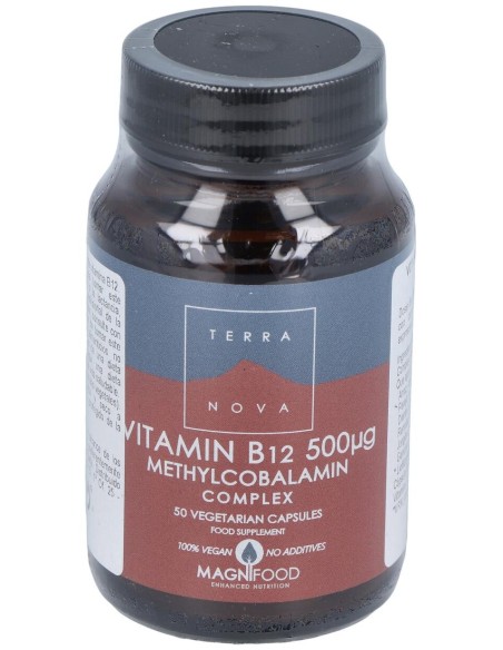 Terranova Vitamina B12 500 Ui Complex (Metilcobalamina) 50 Cápsulas