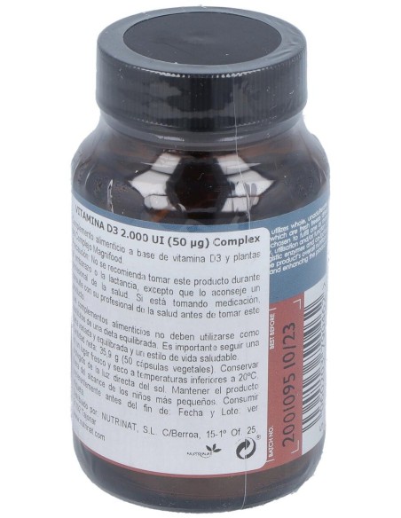 Vitamina D3 2000Ui 50Vcaps.