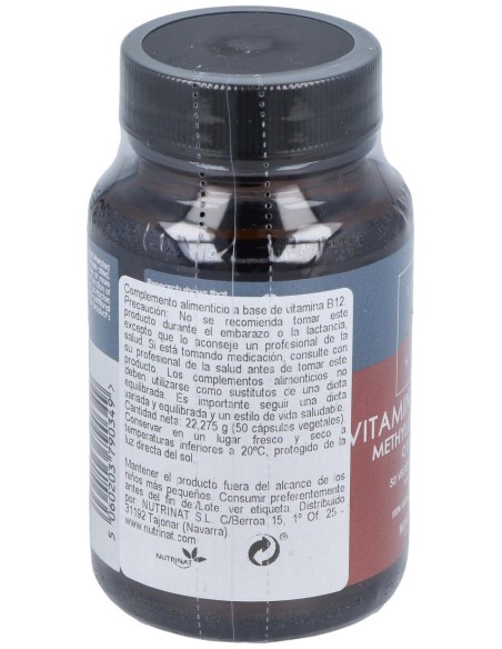 Terranova Vitamina B12 500 Ui Complex (Metilcobalamina) 50 Cápsulas