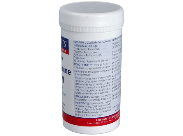 Lamberts L Glutamina 500 Mg90 Cap