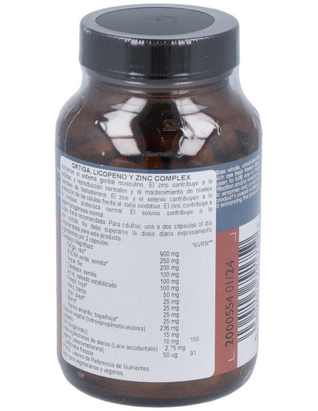 Terranova Ortiga-Licopeno-Zinc Comp 100Caps