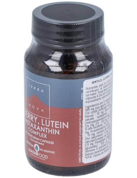 Terranova Mirtilo Luteína Y Astaxantina Complex 50 Cápsulas