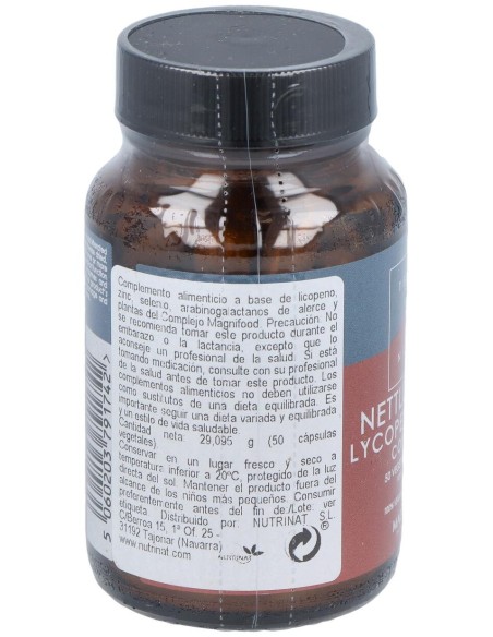 Terranova Ortiga Licopeno Y Zinc Complex 50 Cápsulas