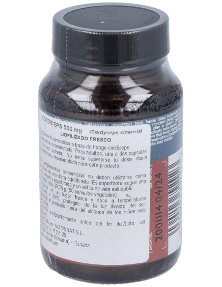 Terranova Córdiceps 500 Mg (Cordyceps Sinensis) 50 Cápsulas