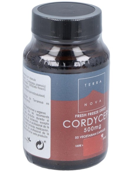 Terranova Córdiceps 500 Mg (Cordyceps Sinensis) 50 Cápsulas