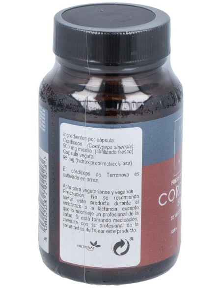 Terranova Córdiceps 500 Mg (Cordyceps Sinensis) 50 Cápsulas