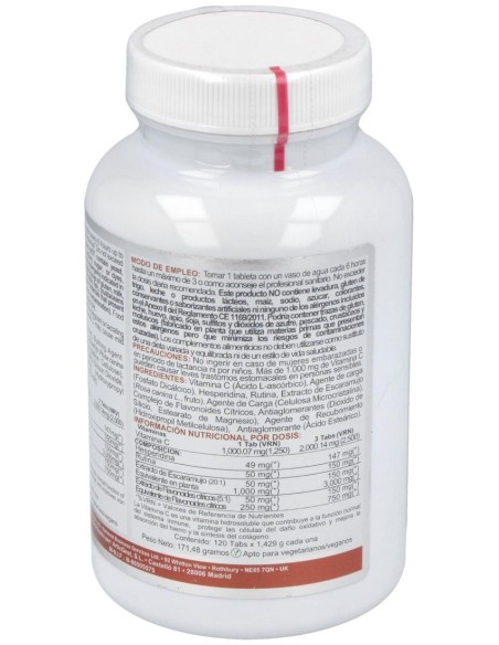 Airbiotic Vit C Ab Complex 1.000 Mg Lib. Sostenida 120 Tabletas