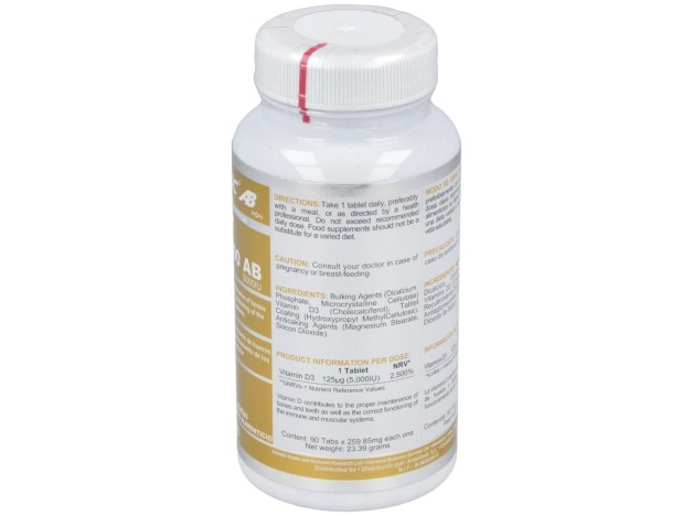 Airbiotic® Ab Vitamina D3 125Mg 90 Tabletas