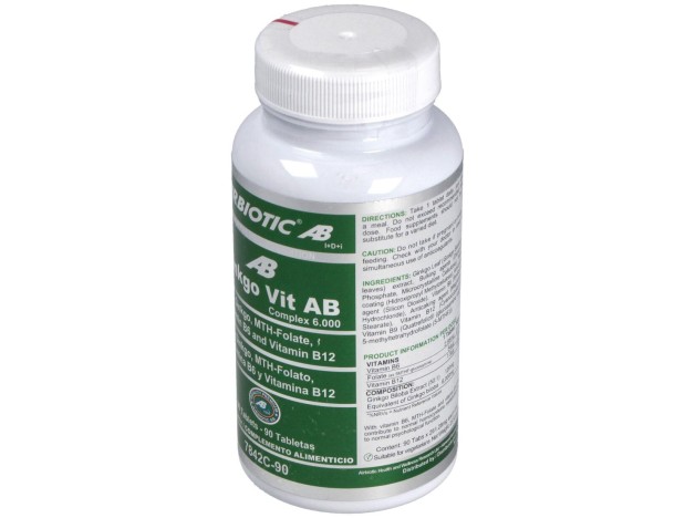 Airbiotic Ginkgo-Vit Ab Complex 6.000 90 Tabletas