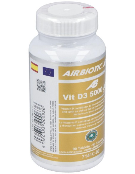 Airbiotic® Ab Vitamina D3 125Mg 90 Tabletas