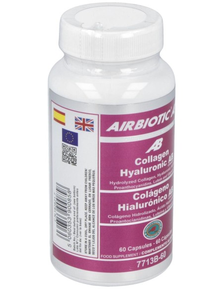 Airbiotic Colágeno Hialurónico Ab Complex 60 Cápsulas