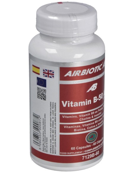 Airbiotic Vit B-50 Ab Complex 60 Cápsulas
