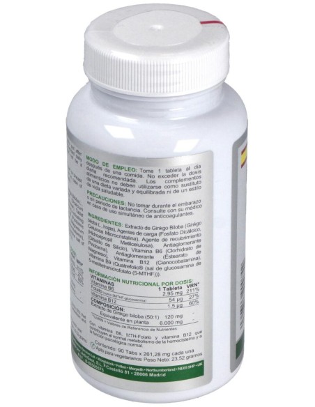 Airbiotic Ginkgo-Vit Ab Complex 6.000 90 Tabletas