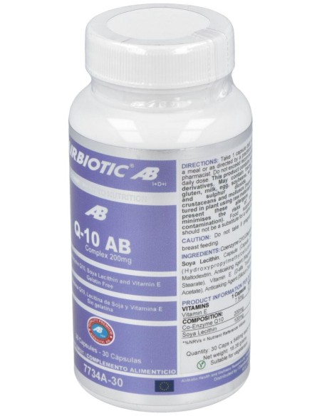 Airbiotic Q-10 Ab Complex 200 Mg 30 Cápsulas