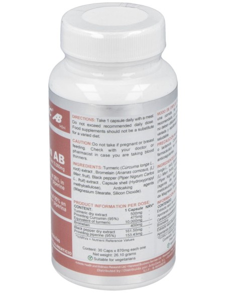 Airbiotic Curcuma Ab Complex 10.000 Mg 30 Cápsulas