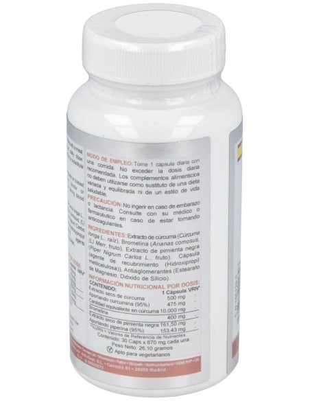 Airbiotic Curcuma Ab Complex 10.000 Mg 30 Cápsulas