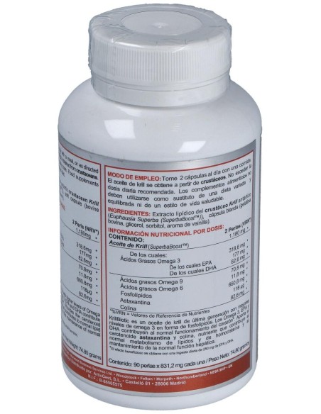 Airbiotic Krillbiotic Ab 590 Mg Ecoharvesting 90 Cápsulas