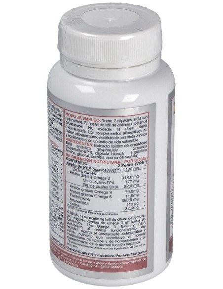 Airbiotic Krillbiotic Ab 590 Mg Ecoharvesting 60 Cápsulas