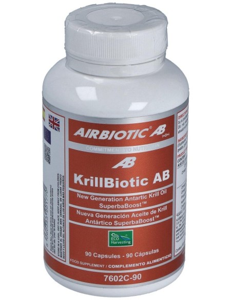 Airbiotic Krillbiotic Ab 590 Mg Ecoharvesting 90 Cápsulas