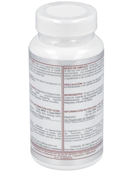 Magnesium Bisglicinato 150Mg. 60Cap.