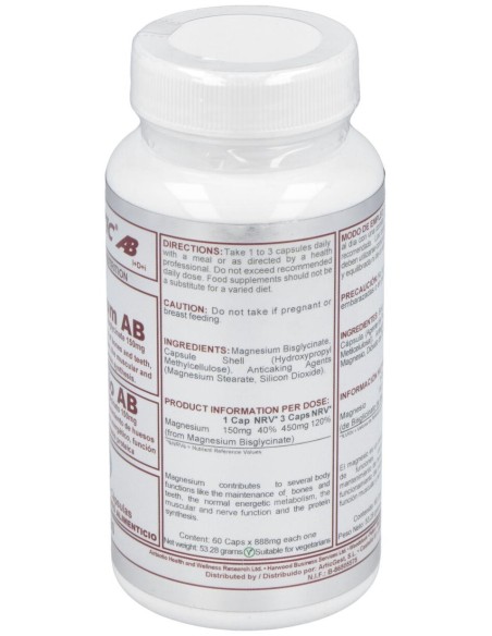 Magnesium Bisglicinato 150Mg. 60Cap.