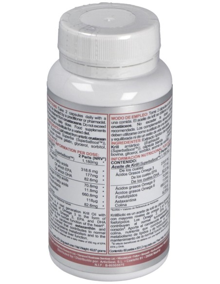 Airbiotic Krillbiotic Ab 590 Mg Ecoharvesting 60 Cápsulas