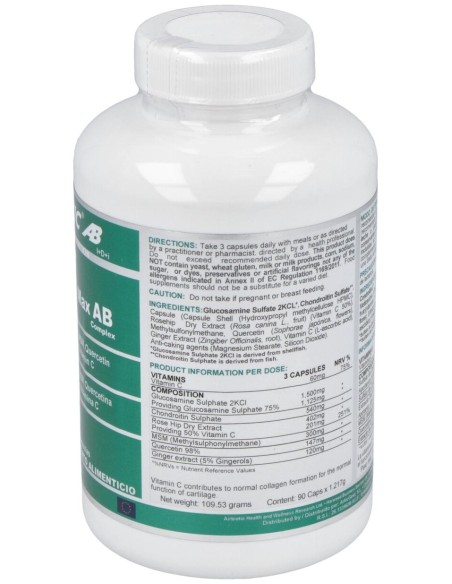 Airbiotic Glucosamine Max Ab Complex 90 Cápsulas