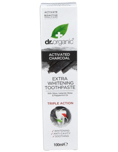 Dr.Organic Pasta De Dientes Carbón Activo 100Ml