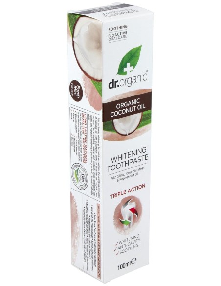 Pasta De Dientes Aceite De Coco Organico 100Ml.