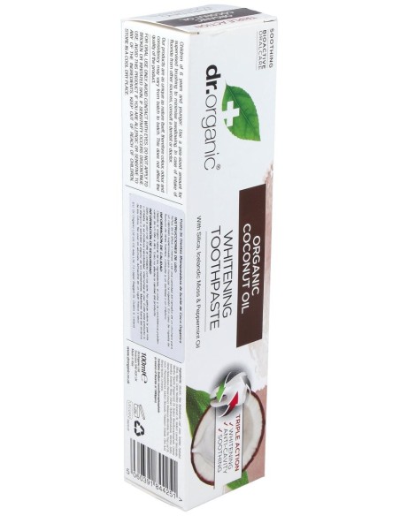 Pasta De Dientes Aceite De Coco Organico 100Ml.