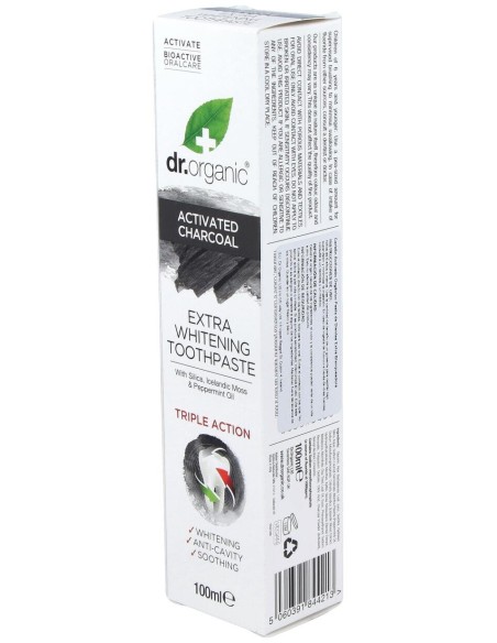Dr.Organic Pasta De Dientes Carbón Activo 100Ml