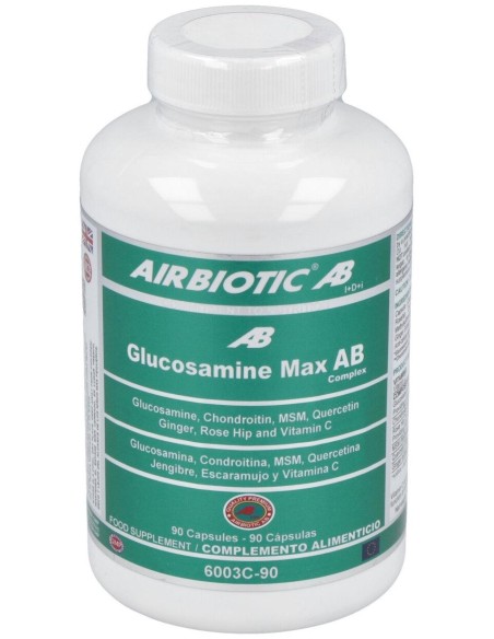 Airbiotic Glucosamine Max Ab Complex 90 Cápsulas