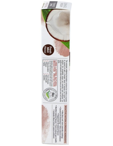 Pasta De Dientes Aceite De Coco Organico 100Ml.