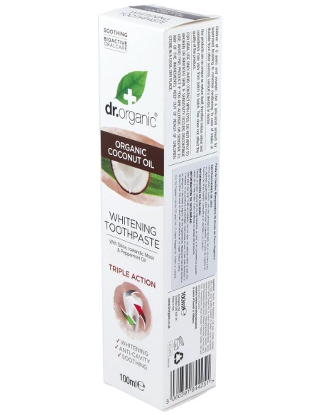 Pasta De Dientes Aceite De Coco Organico 100Ml.