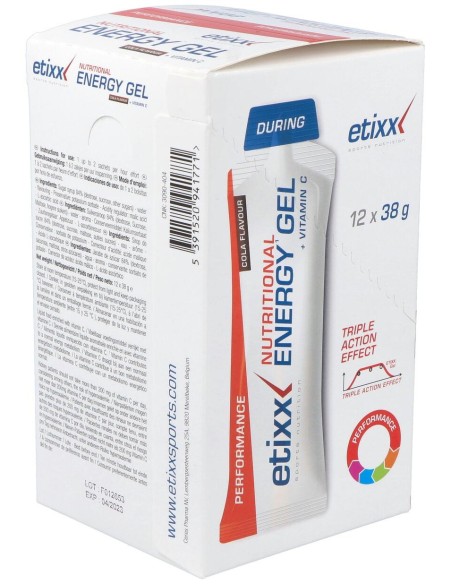 Etixx Nutritional Energy Gel Cola 12Uds