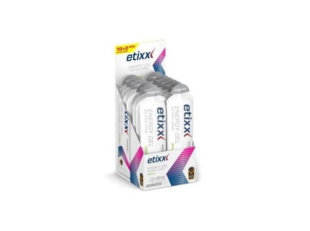 Etixx Isotonic Drink Energy Gel Apple 12 U X 60Ml