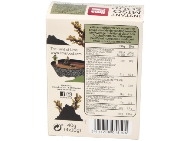 Sopa Miso Tradicional Instantanea 4Sbrs. Bio Vegan