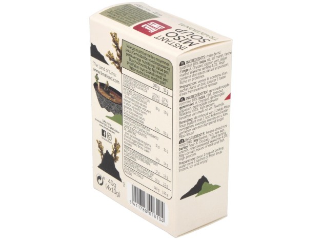 Sopa Miso Tradicional Instantanea 4Sbrs. Bio Vegan