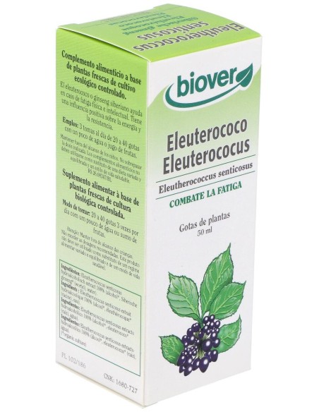 Biover Eleuterococo Eleutherococcus Senticosus 50Ml