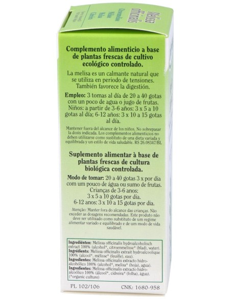 Ext. Melissa Officinalis (Melisa) 50Ml.