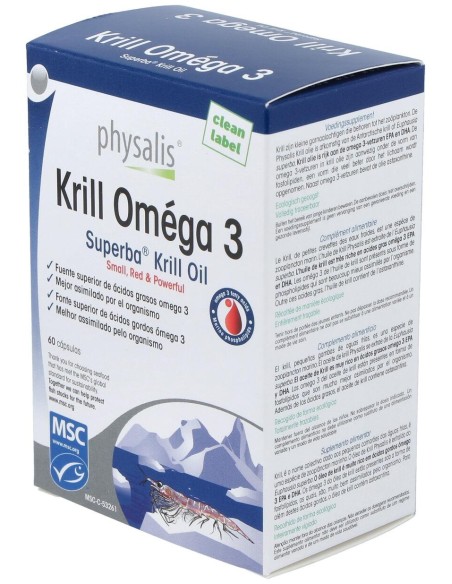 Physalis Krill Omega 3 60Caps