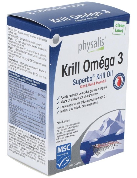Physalis Krill Omega 3 60Caps