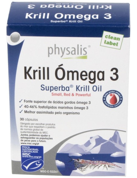 Physalis Krill Omega 3 30Caps